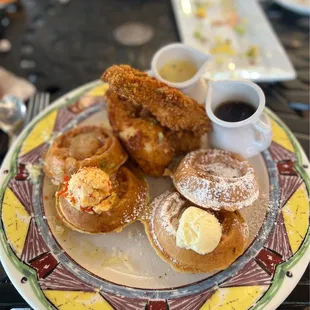 fried chicken and waffles