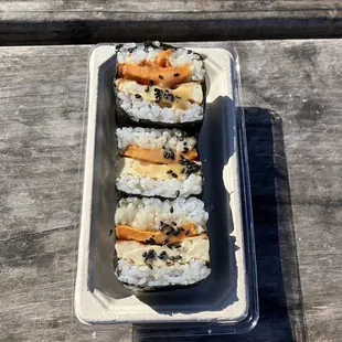 Tofu + Sweet Potato Musubi