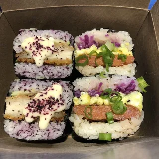 Sweet Pork Sausage and Egg Musubi
