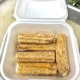 1 order of creme-filled churros (6 pieces)