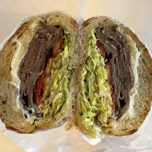 Roast Beef with LTM on sourdough roll (I don't love their roast beef but sandwich was still fine)