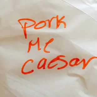 Pork Me, Cesaer