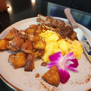 Pork Chops And Eggs