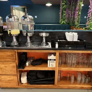 a coffee station