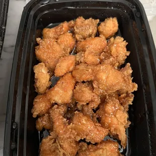 Hot Honey Salmon Bites