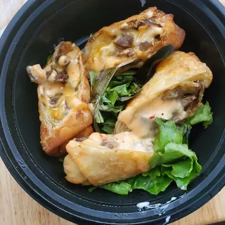 Steak and Cheese Egg Rolls