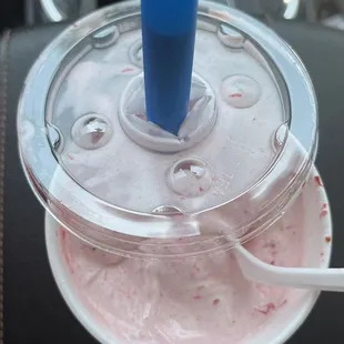 Strawberry milkshake