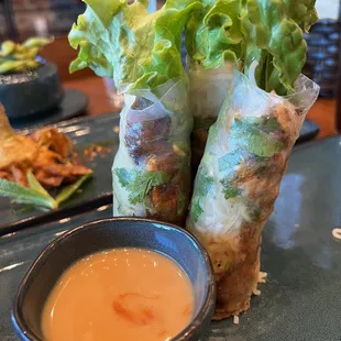 Pork spring rolls