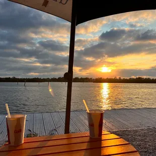 Ending the day on the river