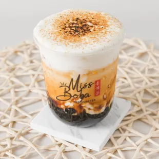 Brown Sugar Boba Creme Brûlée Fresh Milk