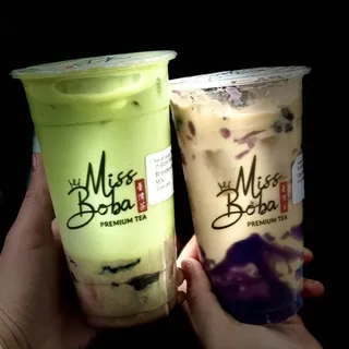 Strawberry Matcha Fresh Milk