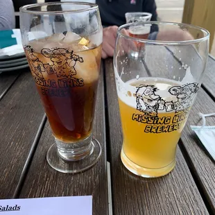 Peach Paradise and Jo's Diet Coke....