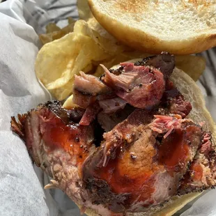 Brisket sandwich
