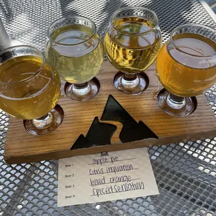Mead flight... said they usually don't do this but we wanted to try them!