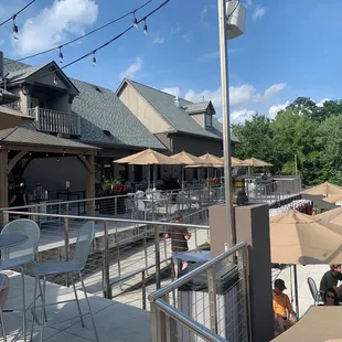 Looking back from the deck.