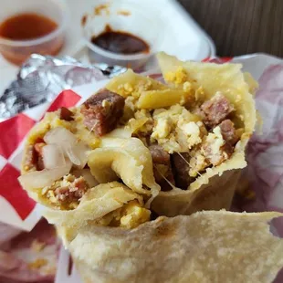 Ham &amp; Eggs Breakfast Burrito