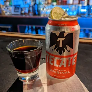 tecate + fernet