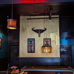 a billiards pool table