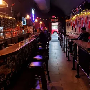 a man sitting at the bar