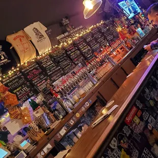 a man standing at the bar