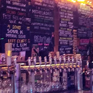 More of the taps and beers available.