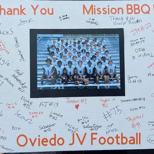Thank you Mission BBQ!!!