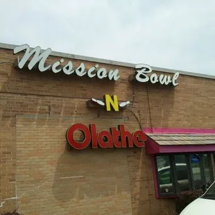 the front of the restaurant