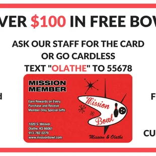 Join our mobile marketing for great offers and deals