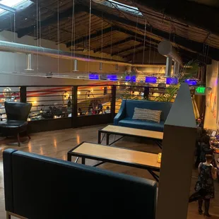 Upstairs balcony area