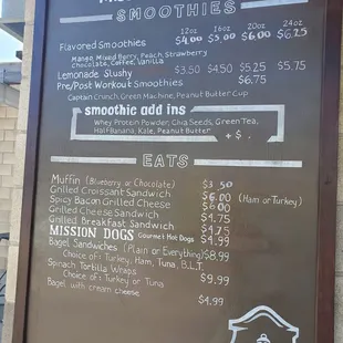 Food menu