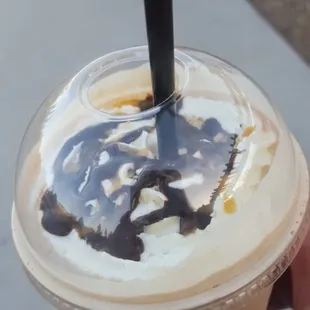 Blended salted caramel mocha