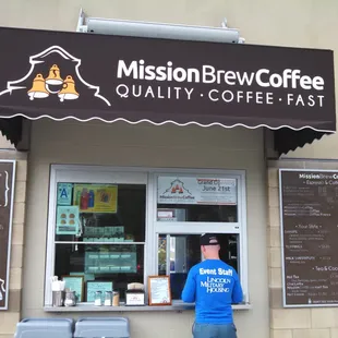 A beautiful morning for some Mission Brew Coffee.