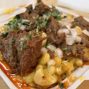 Birria Mac and cheese (available only on Wednesdays and Thursdays at the time of my review)