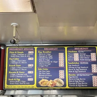 breakfast menu 9/2022
