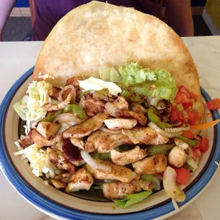 Chicken fajita salad is a favorite