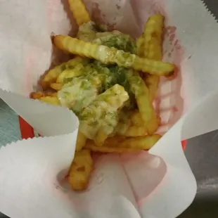 Chile con queso fries. Yumm!!