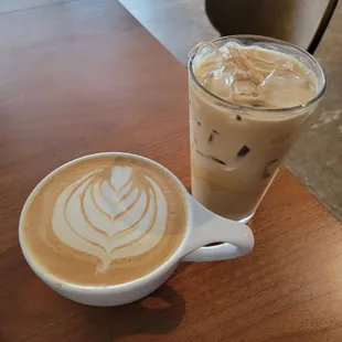 Hot and Iced Vanilla Latte