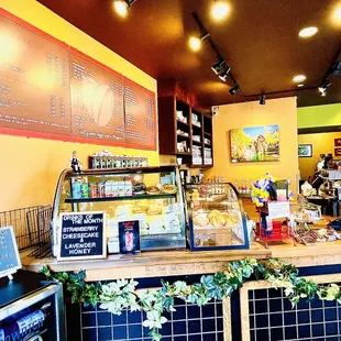 a view of the counter
