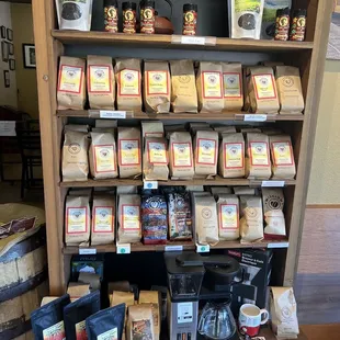 Several varieties of coffee to try