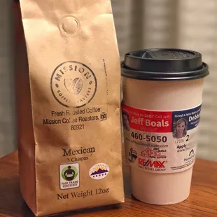Mexican Chiapas. Ad on the cup sleeve is kind of tacky, but you got to pay the bills somehow.