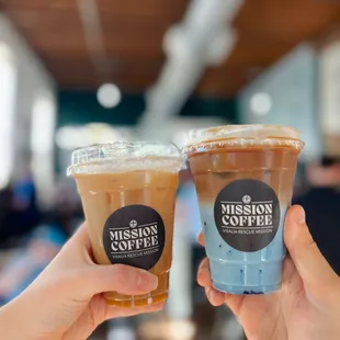 The most unique and delicious drinks.  Try the Once In a Blue Moo!