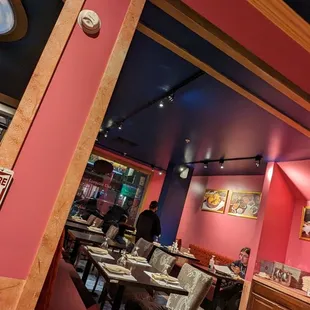 the interior of the restaurant