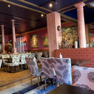 the dining area