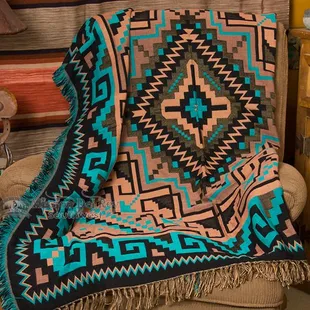 Southwestern throws that are soft and plush.