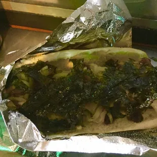 Bacon-wrapped Dogijuku dog! Soooo freaking delicious!