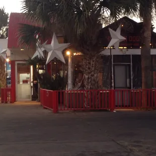 They have a sweet little spot on Caesar Chavez...nice little patio to enjoy your delicious hot dog