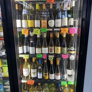 Cold white wines