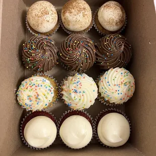Cinnamon Horchata, Double Chocolate, Classic Vanilla, Red Velvet