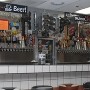 32 handcraft &amp; imported beers on tap!