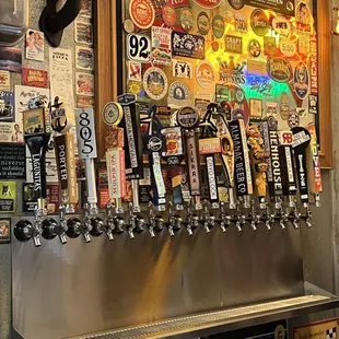 Beers on tap